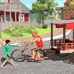 City Cycle Rickshaw Simulator 2020